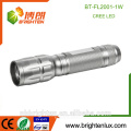 Factory Supply Custom Made Pocket Aluminum Material Sliver AA Battery Powered Bright 1watt Promotion led torch flashlight